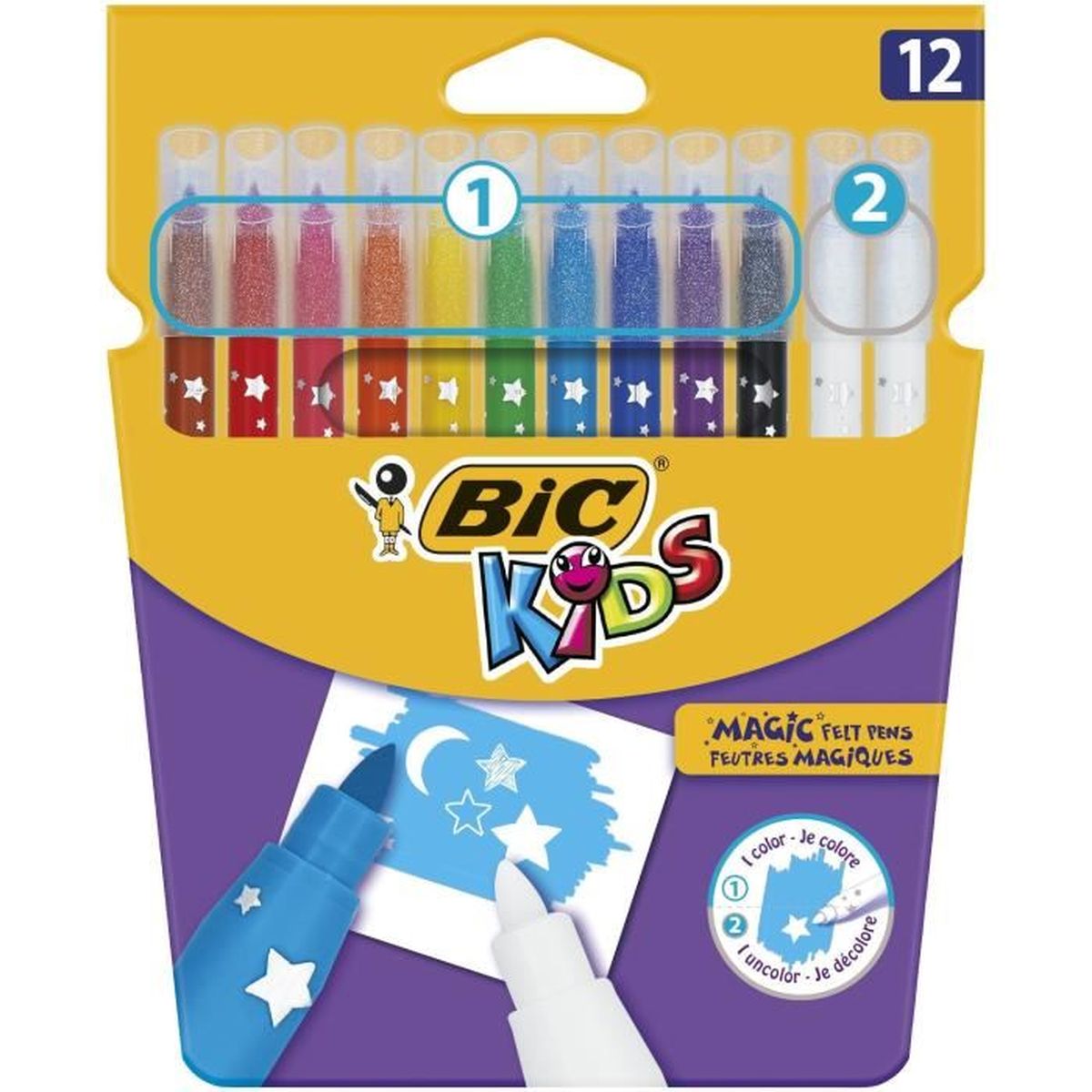 BIC Feutres de coloriage BIC kids magic x12