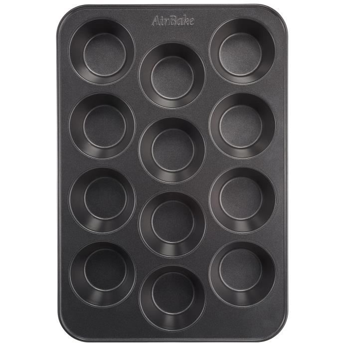 TEFAL AIRBAKE Moule 12 muffins J0825115 noir