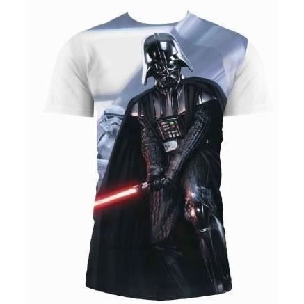 STAR WARS T-shirt Vader And Stormtrooper Blanc Homme