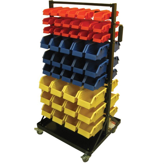 Etagère de rangement LNE sur roulette, 90 casiers - Achat ...