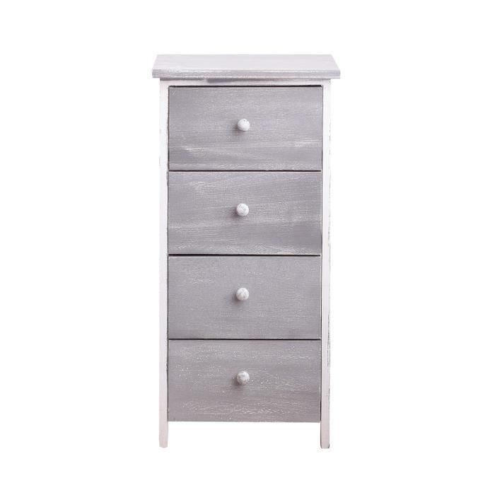 Nuit Console Table De Nuit Nuit Commode Tiroir Armoire Marron