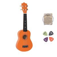 UKULÉLÉ 21" Orange Ukulélé Hawaii Debutant Mini Guitare In UKULÉLÉ 21" Orange Ukulélé Hawaii Debutant Mini Guitare In