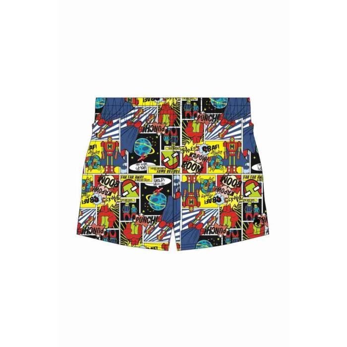 MONDACA Short de bain garçon - Imprimé Galaxy héros