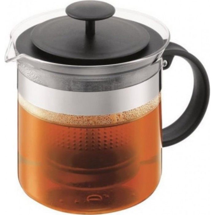 BODUM BISTRO Théière piston avec filtre acrylique 1,5L noir