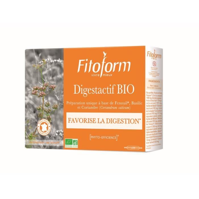 FITOFORM Digestactif Bio - 20 ampoules