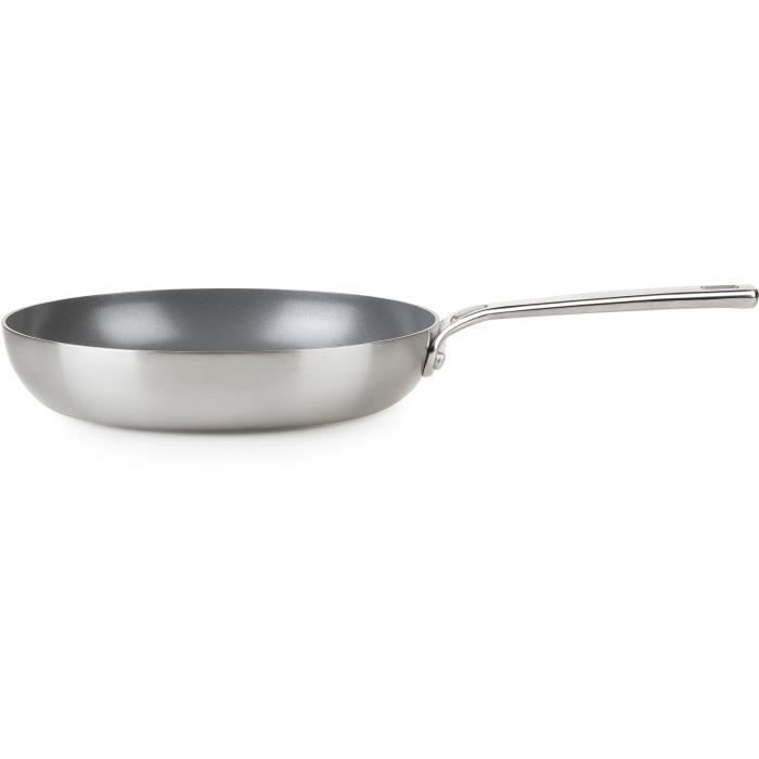 HEALTHY & TASTY HT2002 Poêle céramique - Diamètre 24 cm - Revêtement anti-adhésif sans PTFE ni AFPO - Adapté au four jusqu'à 240 °C