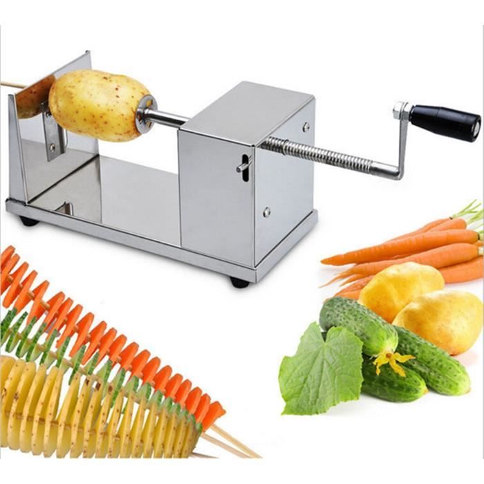 Chips Machine à Pomme De Terre Epluche Slicer Spiral Manuel Coupe Acier