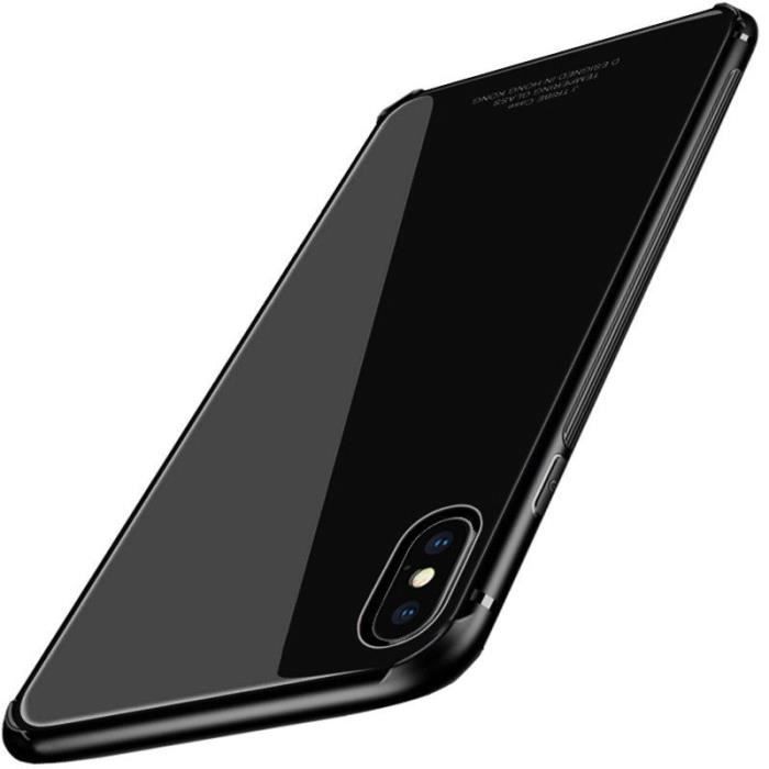 COQUE , BUMPER Coque Apple iPhone XS Max Arrière Verre Trempé Pro