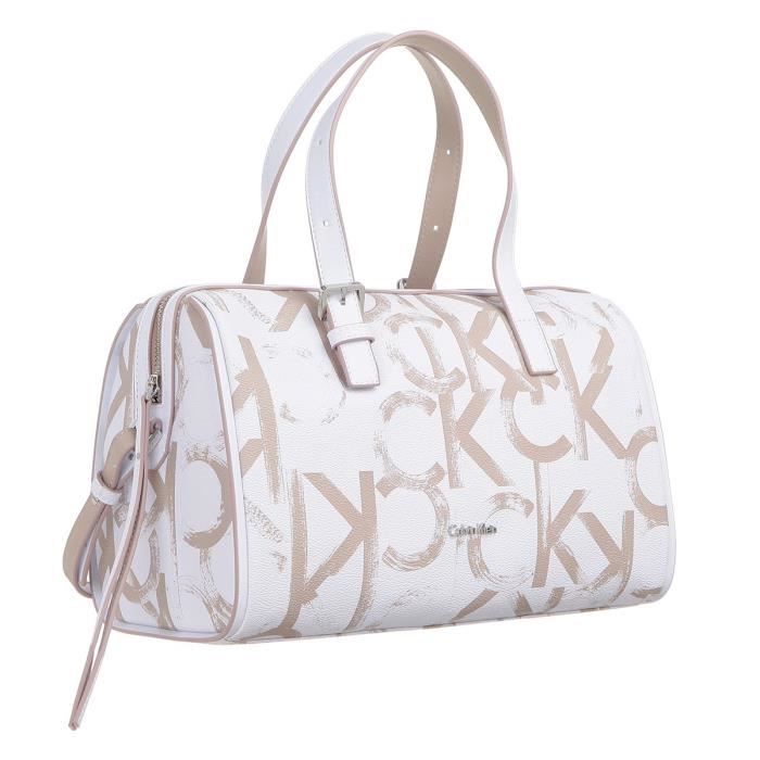 CALVIN KLEIN Blog bowling logo K60K600996 - MELISSA LOGO DUFFLE Blanc Femme