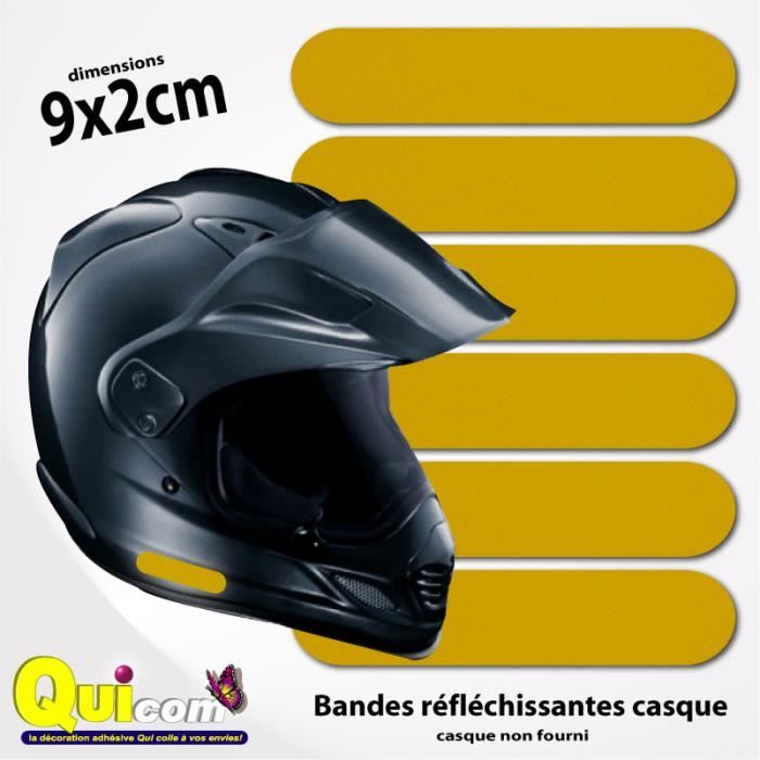 Bande Casque Réfléchissante Beige Doré 9x2cm Achat Vente