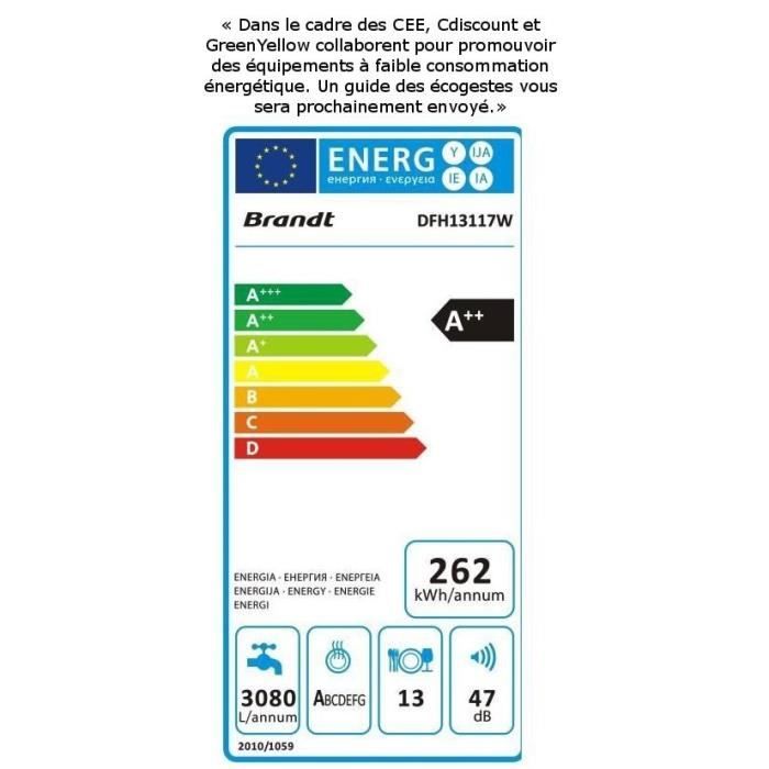  DFH13117W - Lave-vaisselle posable - 13 couverts3