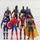 8 Pieces Figurines Avengers Captain America 3 Supe