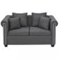 R84 Couleur Gris Fonce Bucarest Ce Confortable Canape A 2 Places A Un Design Sophist