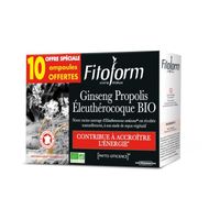 DÉFENSE IMMUNITAIRE FITOFORM Ginseng + Propolis + Eleuthérocoque Bio - DÉFENSE IMMUNITAIRE FITOFORM Ginseng + Propolis + Eleuthérocoque Bio -