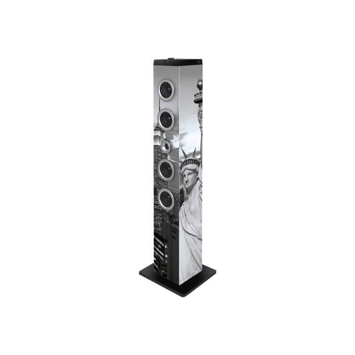 BIGBEN TW7LIBERTY Tour de son multimedia Bluetooth - 120W - Port USB - Statut de la liberté
