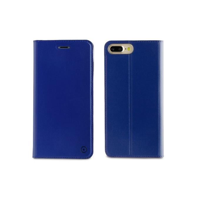 MUVIT Etui Folio Stand Bleu Pour Apple Iphone 7 Plus