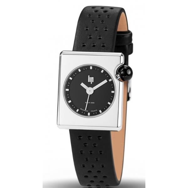 Montre Lip mach 2000 femme acier cuir noir 671111 vintage ...