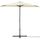 Parasol de balcon 270 cm - Pied non inclus - Beige