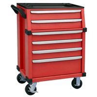 DESSERTE CHANTIER Servante d'atelier PRO 6 tiroirs roues + frein aci DESSERTE CHANTIER Servante d'atelier PRO 6 tiroirs roues + frein aci
