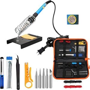 Meterk 14 en 1 Électrique Fer À Souder Kit 60 W Réglable Température De Soudage