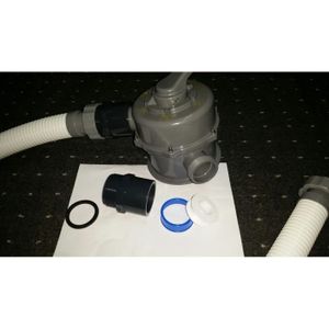 Embout de tuyau noir ABS 32//38mm x 1 1//2/" avec O-ring pool Bestway Intex pompe