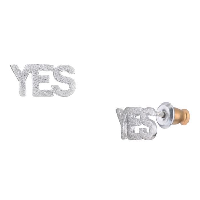 MY MUST Boucles d'Oreilles Métal Femme