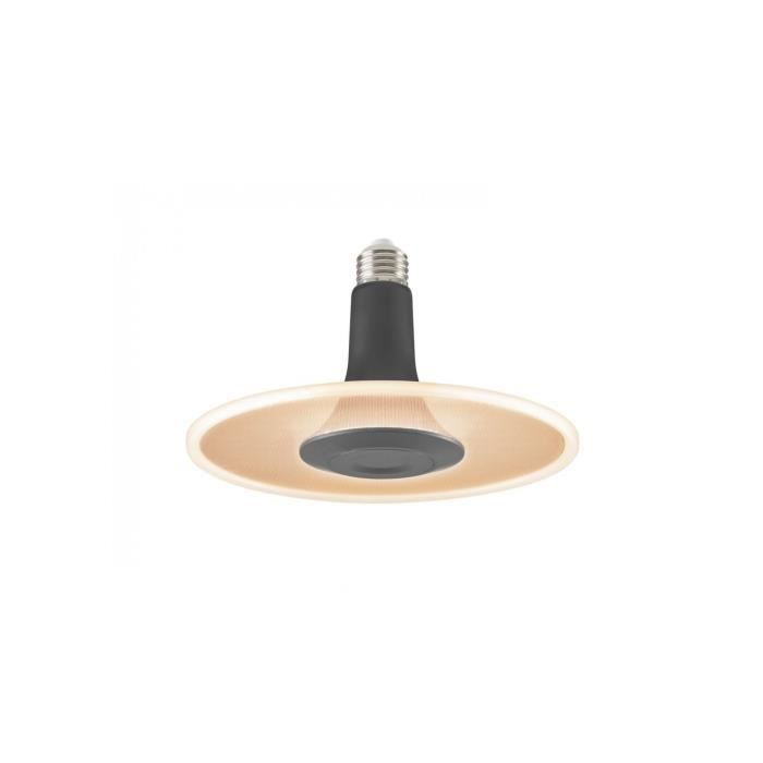 Toledo radiance noir 190mm 850 lumens e27 2700k