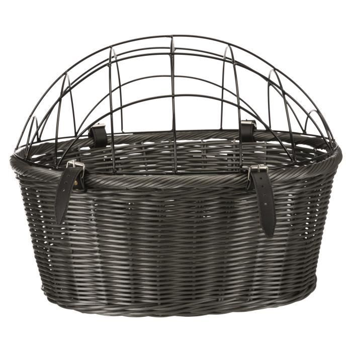 TRIXIE Panier pour vélo 44 × 34 × 35 cm - Gris - Pour chien