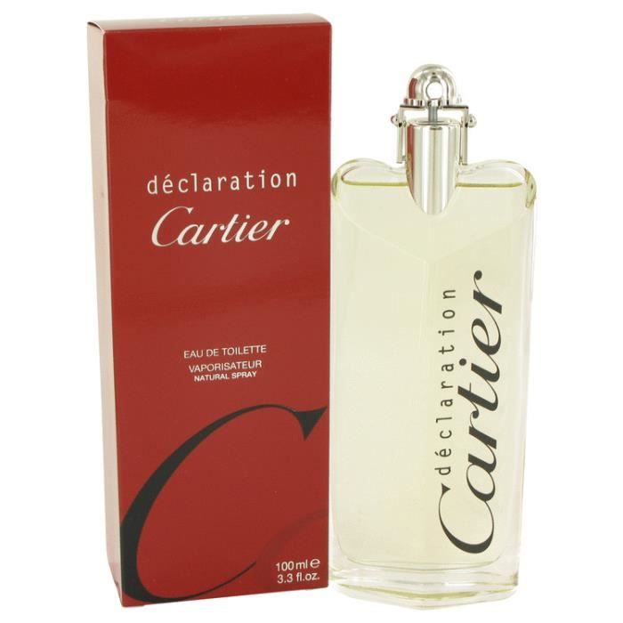 Cartier Declaration Eau De Toilette Homme 100 Ml Achat Vente Eau