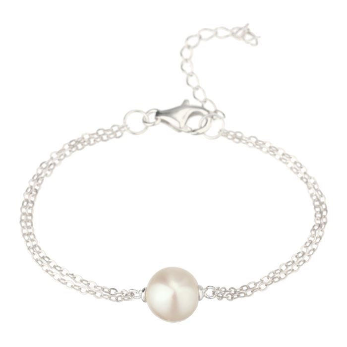 NACRE DE PERLE Bracelet Argent 925° et Perle Femme