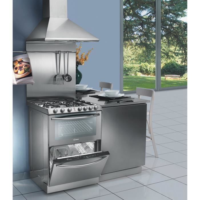  TRIO 9501/1X Cuisinière triple-Gaz-4 foyers-3500W-Four1