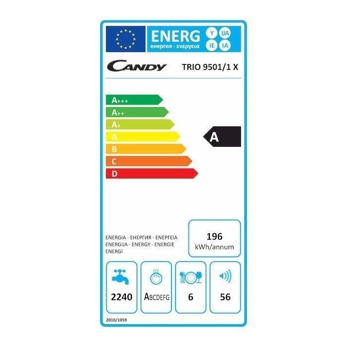  TRIO 9501/1X Cuisinière triple-Gaz-4 foyers-3500W-Four2