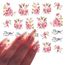 Accessoire Ongles Nail Art Stickers Fleur Love You Achat