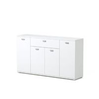 BUFFET - BAHUT DIXI Buffet bas contemporain blanc - L 120 cm BUFFET - BAHUT DIXI Buffet bas contemporain blanc - L 120 cm