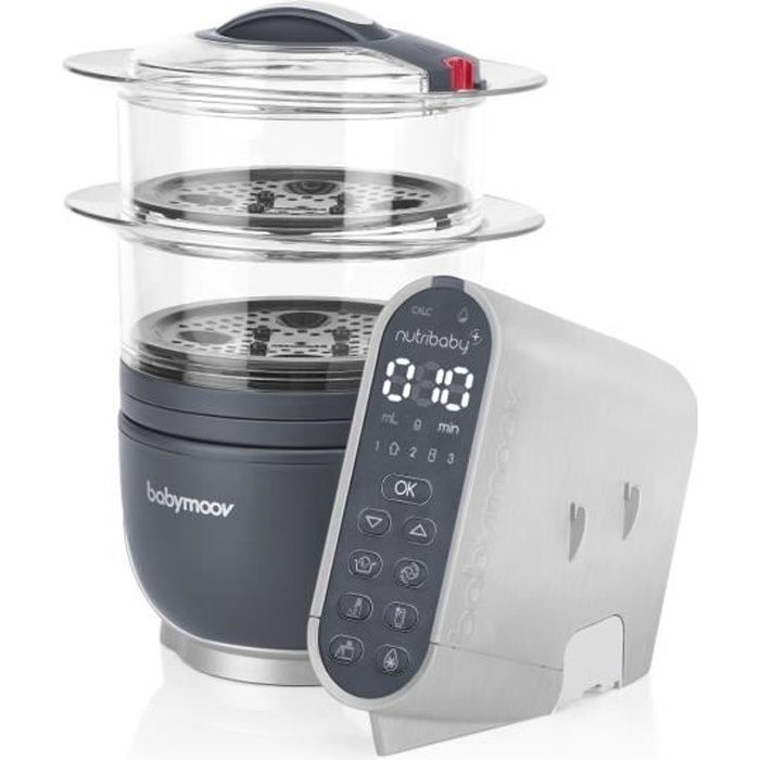 BABYMOOV Coque robot culinaire Nutribaby (+) effet alu brossé