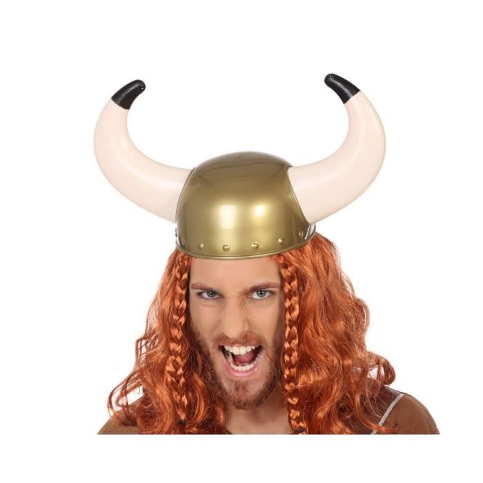 ATOSA Casque Viking Cornes Doré