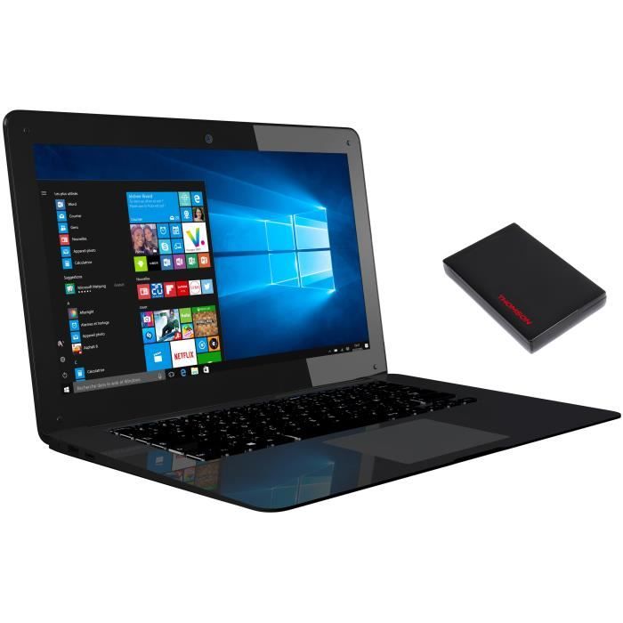 THOMSON Notebook NEO 14,1'' HD - Atom Z3735F - RAM 2 Go - Stockage 32Go - Intel HD Graphics - Windows 10 + Disque Dur 120Go inclus