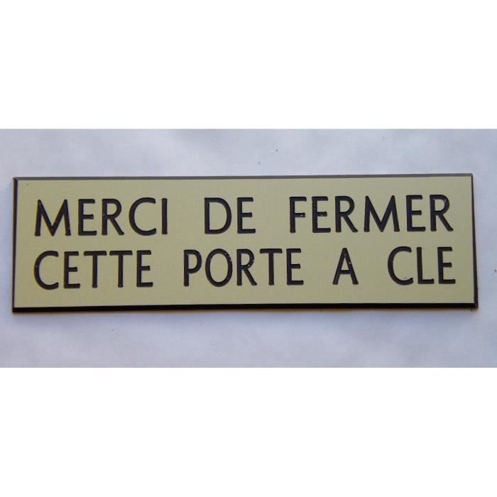 INDIGOS UG Veuillez Fermer Plaque Signalétique De Porte D
