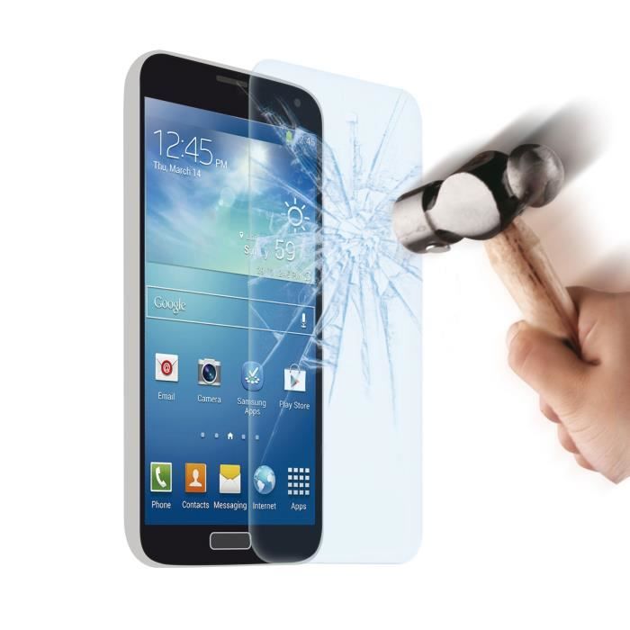 Vitre Samsung Galaxy S4 MINI Film de Protection en Verre Trempé incassable + Lingettes - Achat