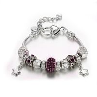 BRACELET - GOURMETTE Bracelet Charm's Coeur, Cristal de Swarovski Eleme BRACELET - GOURMETTE Bracelet Charm's Coeur, Cristal de Swarovski Eleme