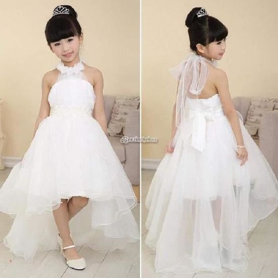 En Bule Princesse De Filles Achat Blanche Robe Vente ZuiPkOXT