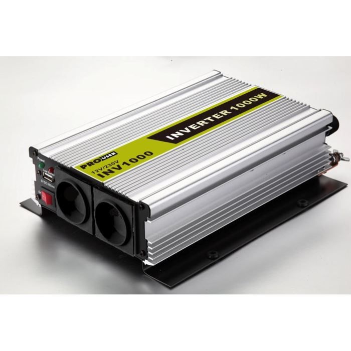 INV1000N - Convertisseur 12V/ 2 fois 220V, 1000W