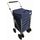 Chariot de courses 6 roues en métal capacité 70L -