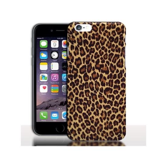 coque iphone 8 leopard silicone