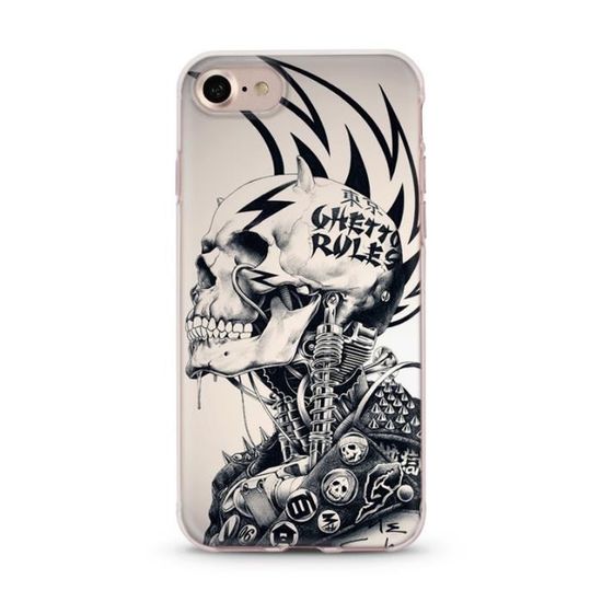 coque iphone 7 tete de mort or coque iphone 7 tete de mort or