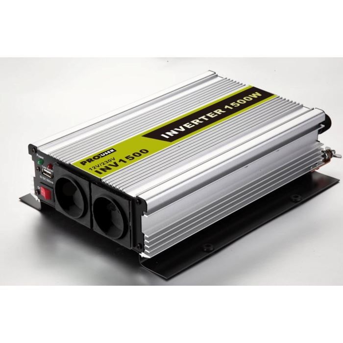 INV1500N - Convertisseur Double Sorties 12V / 220V - 230V 1500W