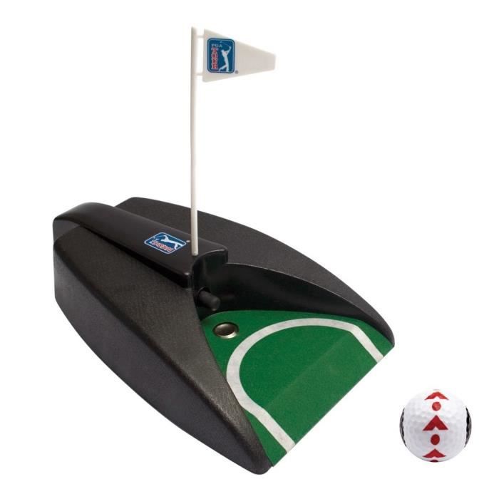 PGA TOUR Pure Putt avec Balle et DVD d'Entraînement - Noir et Vert