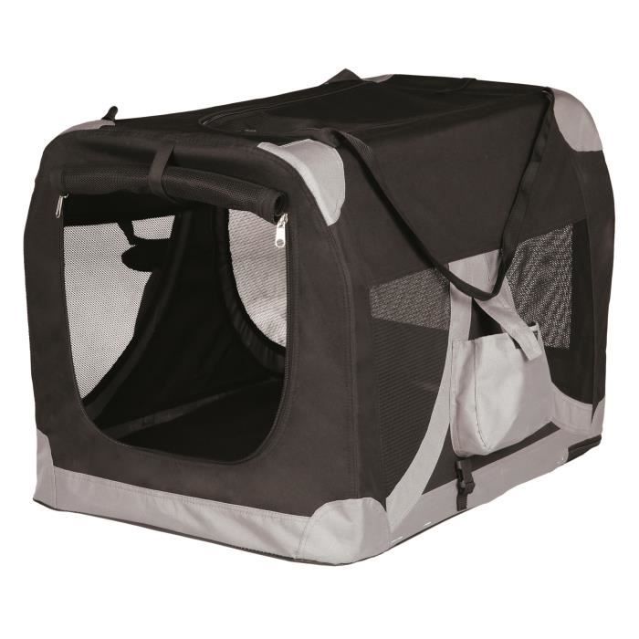 TRIXIE Transport souple S - M : 50x50x70cm - Noir et gris - Pour chien