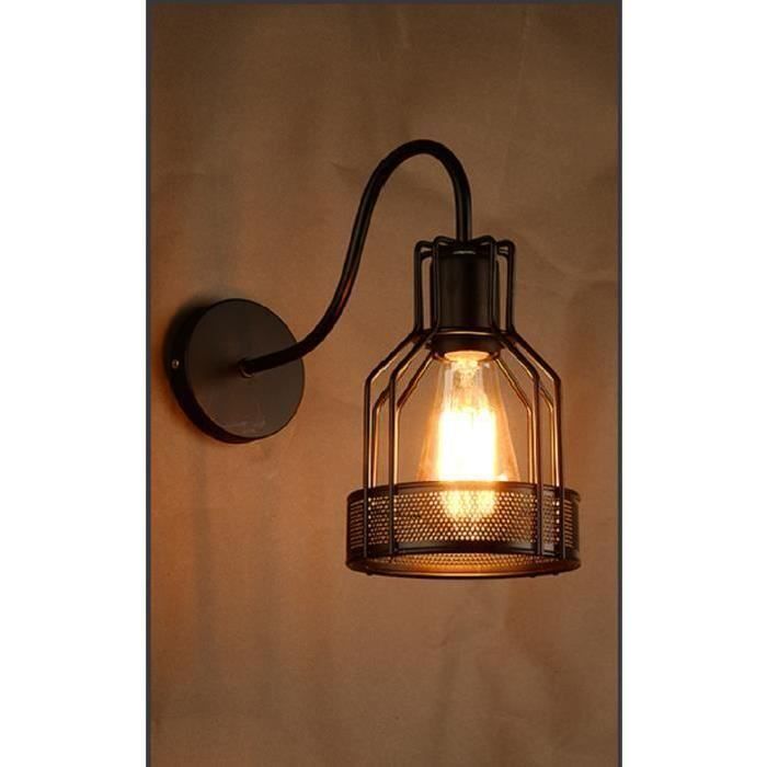 Tt Lampe Murale Fer Antique Pays Damérique Chambre Industrie