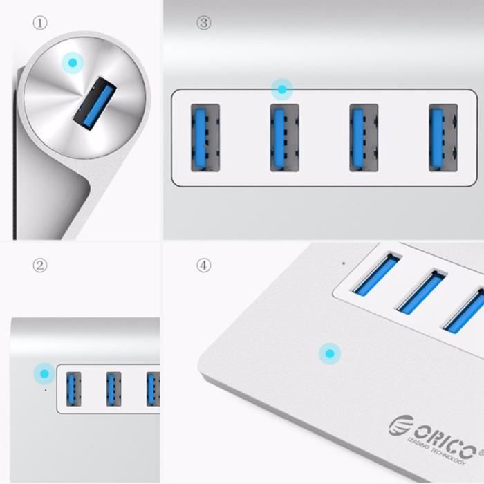 ORICO HUB USB 3.0 4 Ports En Alliage D'Aluminium3